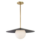 Marie Majeure Pendant shown in Matte Black with Heirloom Brass