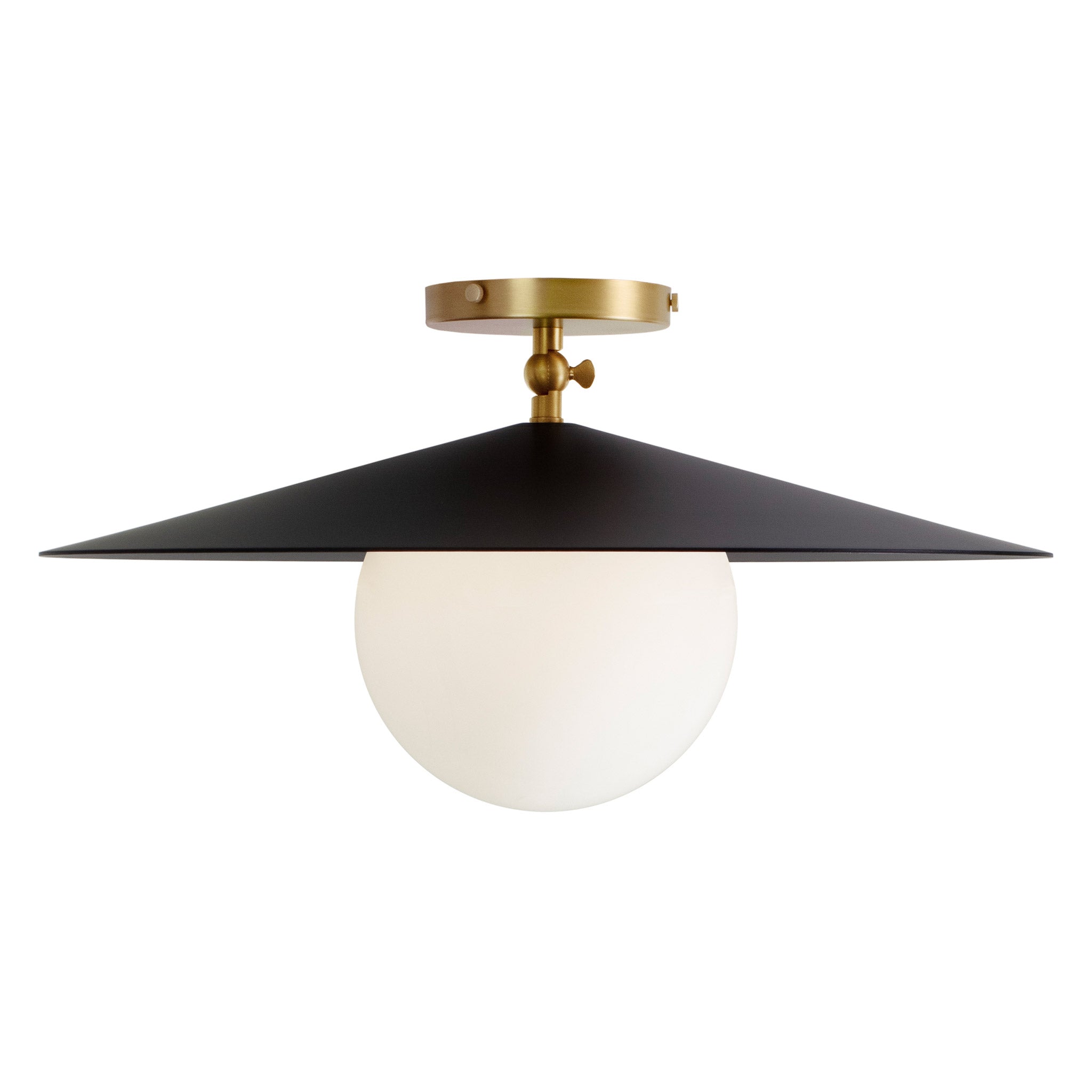 Marie Majeure Surface shown in Matte Black. with Heirloom Brass