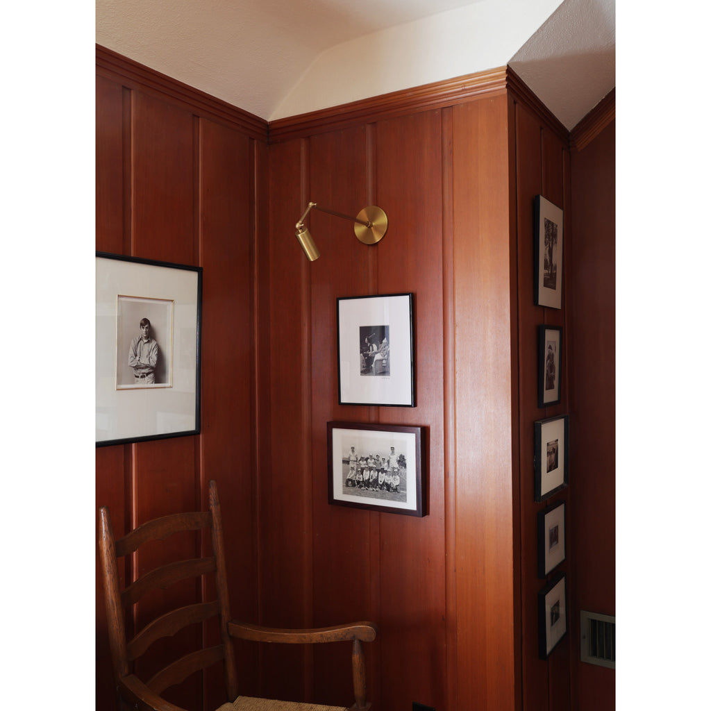 Timberline Spot Sconce shown in Heirloom Brass