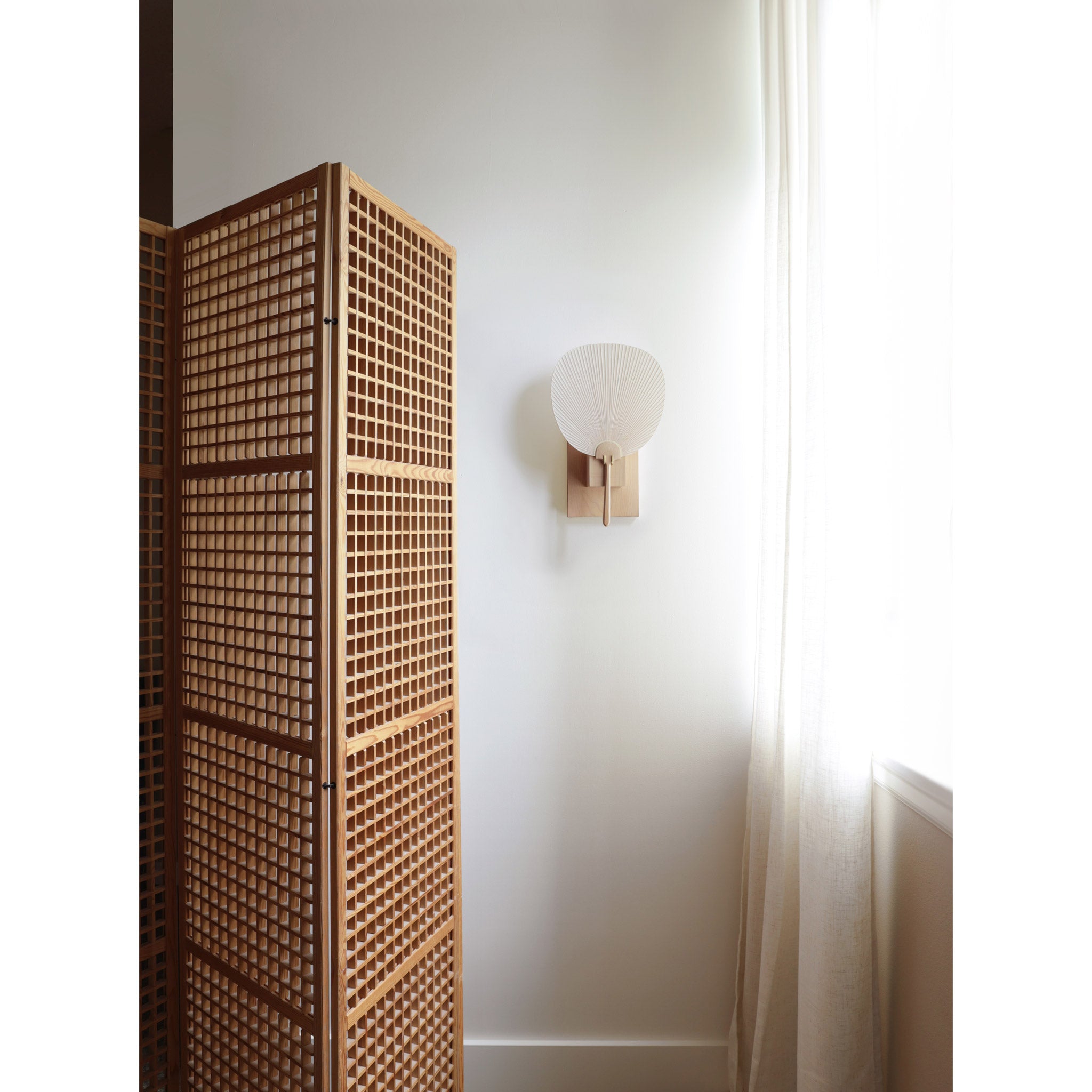 Washi Fan Sconce 
