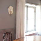 Concord ADA shown in Brass with Natural White & Cream Floral ceramic