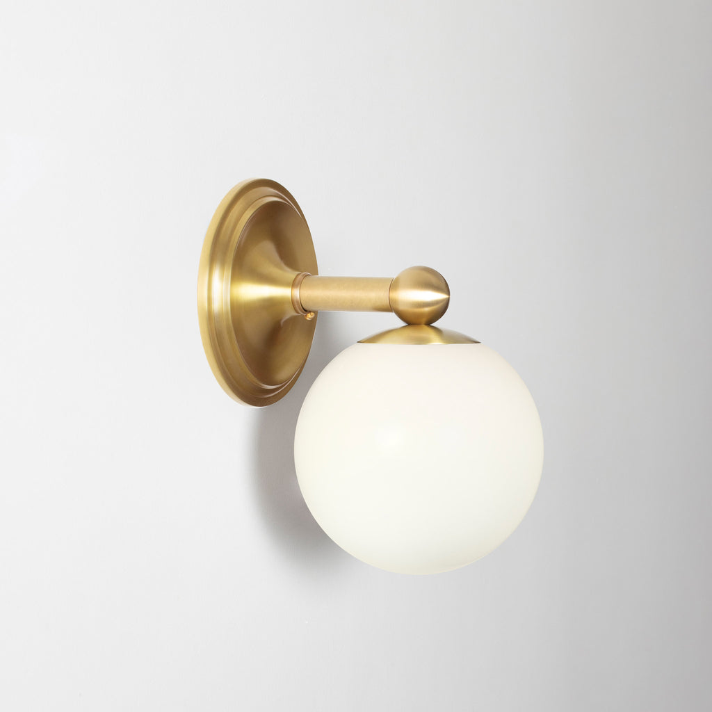 Eleanor Sconce shown in Heirloom Brass