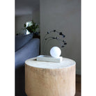 Ikebana Table Lamp shown in Graphite Patina flower finish