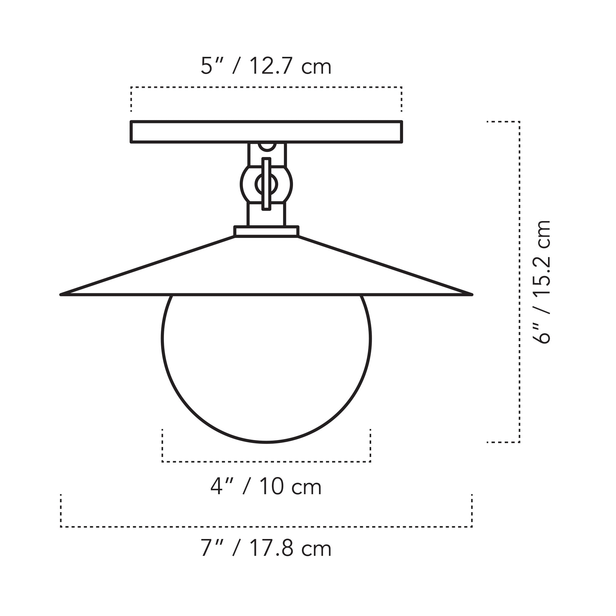 A Technical Drawing Of The Marie Petite Surface Light