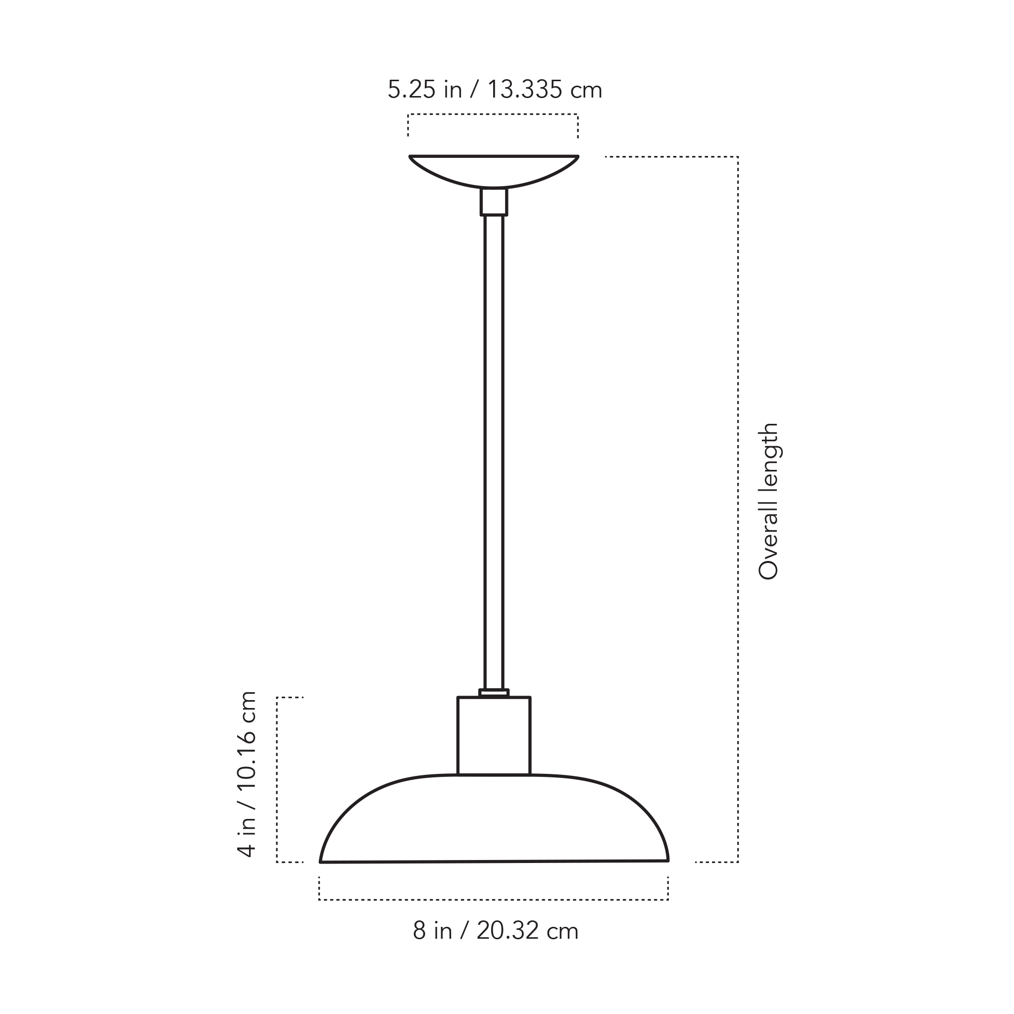 A Technical Drawing Of The Terra Pendant