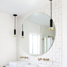 Fjord Rod Pendant shown in Matte Black. Interior design by Sarah Sherman Samuel for Smitten Studio