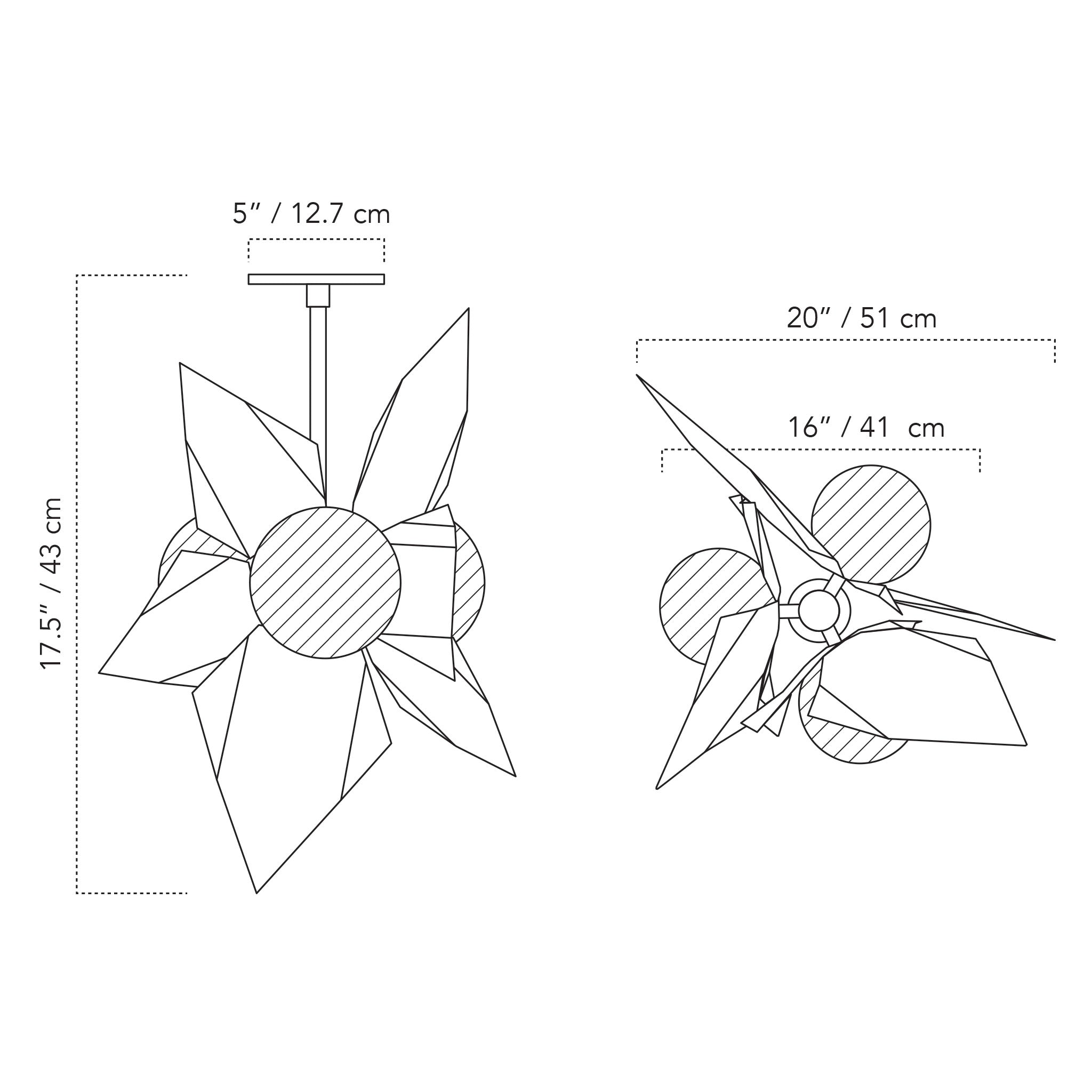 A Technical Drawing Of The Florence 3 Surface Light