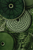 Forest Green Ceramic Canopies by Pratt + Larson