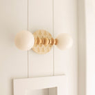 Lucy shown with Natural White and Cream Floral ceramic canopy