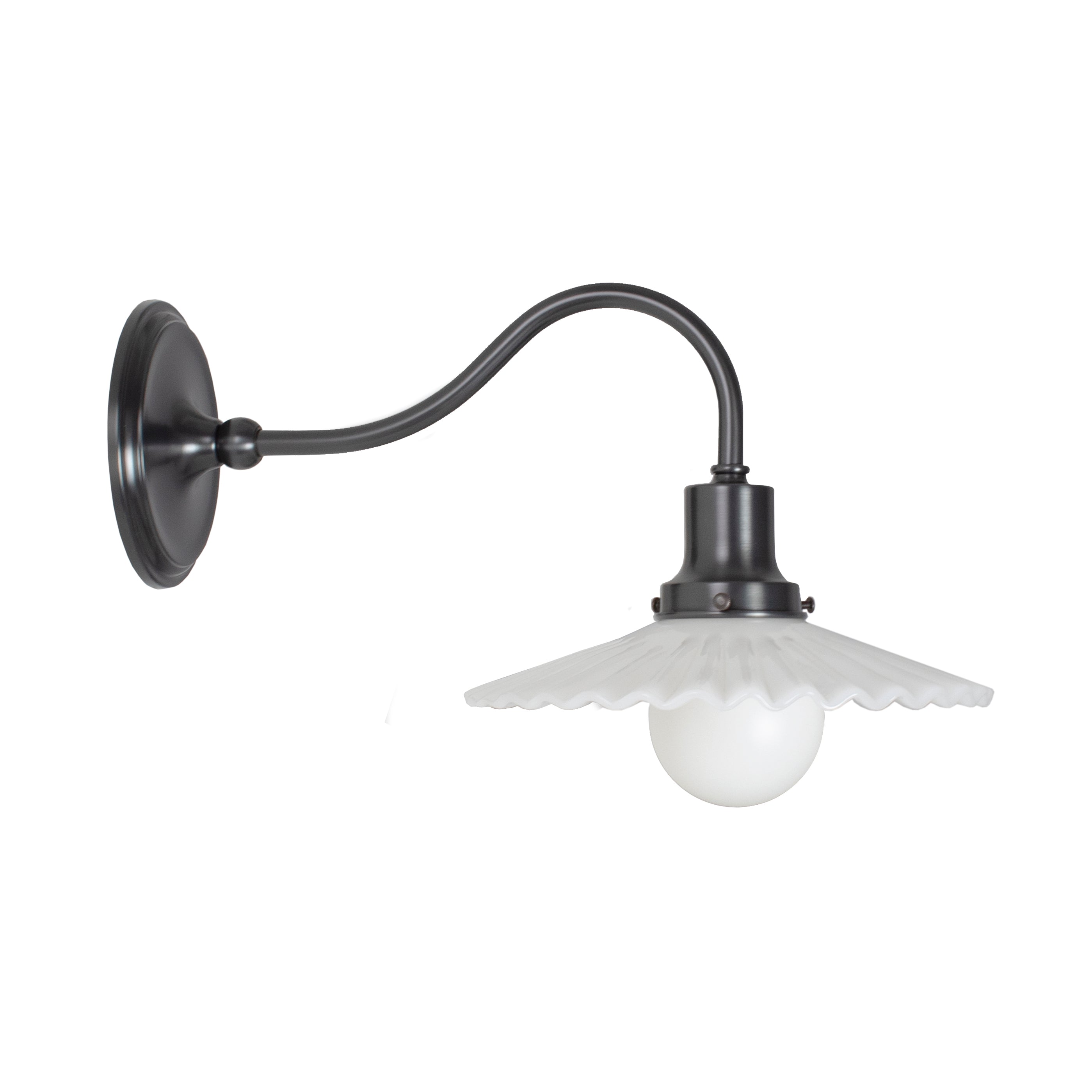 Marjorie Petite Sconce shown in Graphite Patina