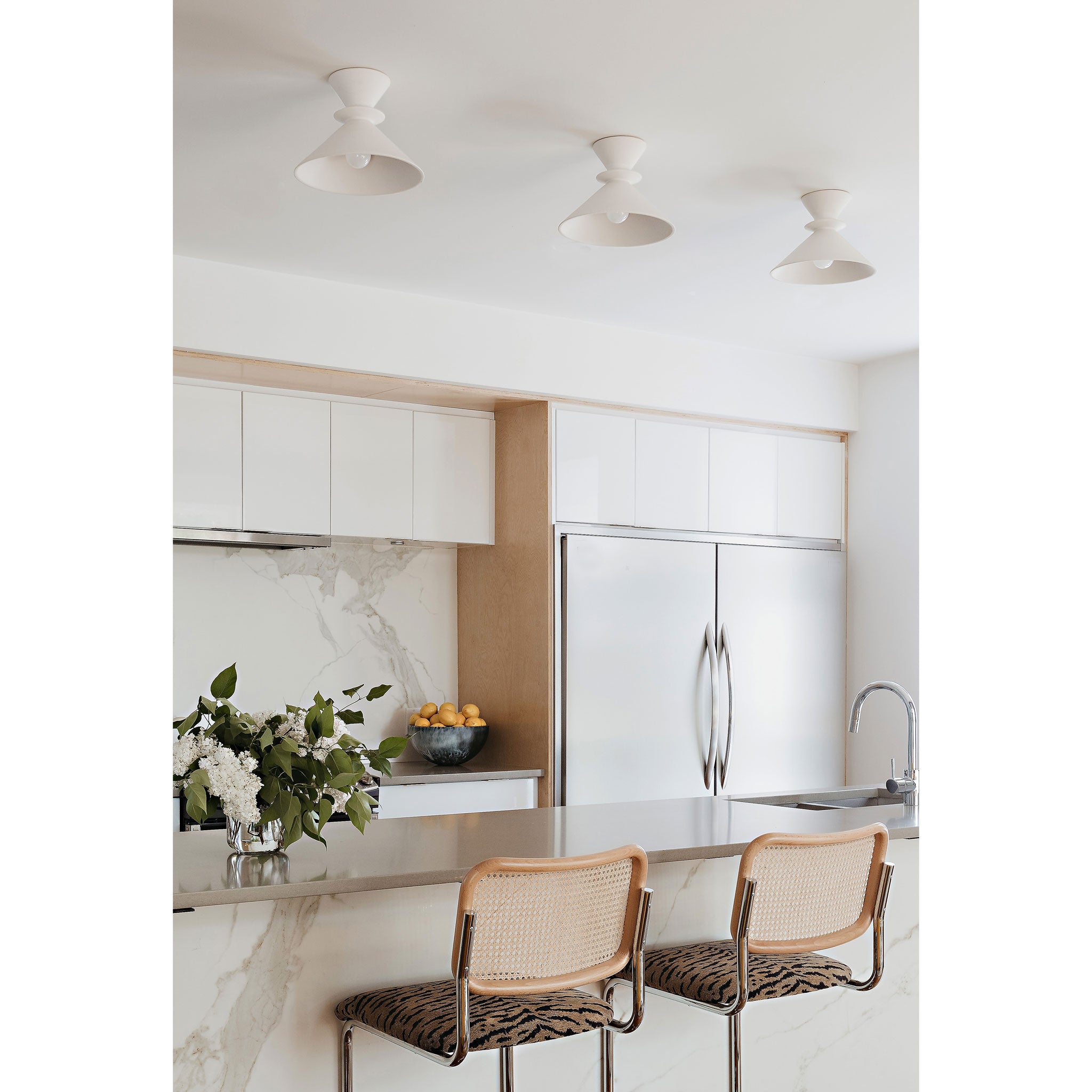 Sophie Surface shown in Satin White Glaze ceramic. Interior design by Bianna Hughes Interiors