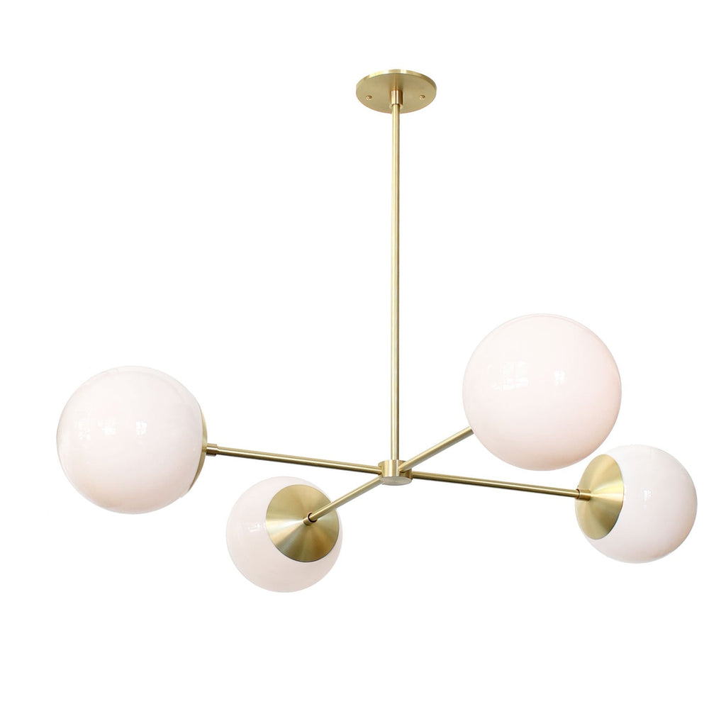 Alto Compass 8"  for Vaulted Ceiling shown in Brass.
