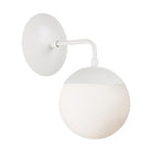 Alto Sconce 6" shown in White with an Opal 6" globe