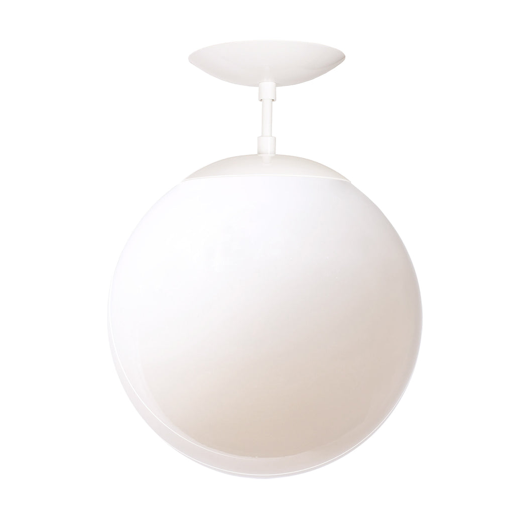 Alto Surface 12" shown in White with an Opal 12" Globe.