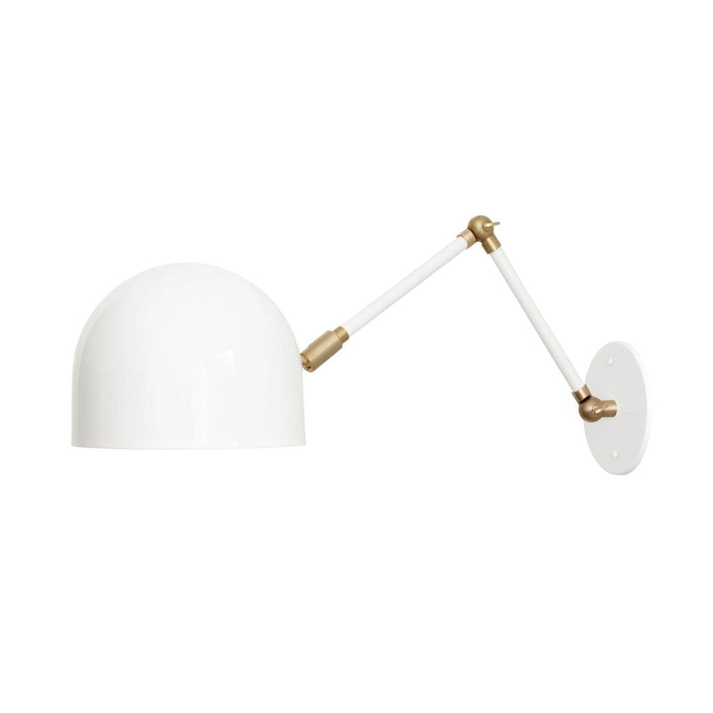 Amélie Double Articulated 8" shown in White with Brass accents.