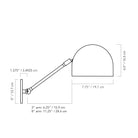 A Technical Drawing Of The Amélie Single Articulated 8"