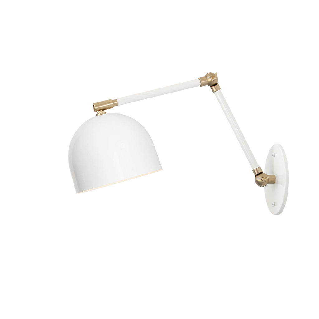 Amélie Double Articulated 6" shown in White with Brass accents.