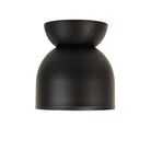 Amélie Surface 6" shown in Matte Black with a Black Stained wood canopy