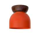 Amélie Surface 6" shown in Persimmon with a Walnut canopy