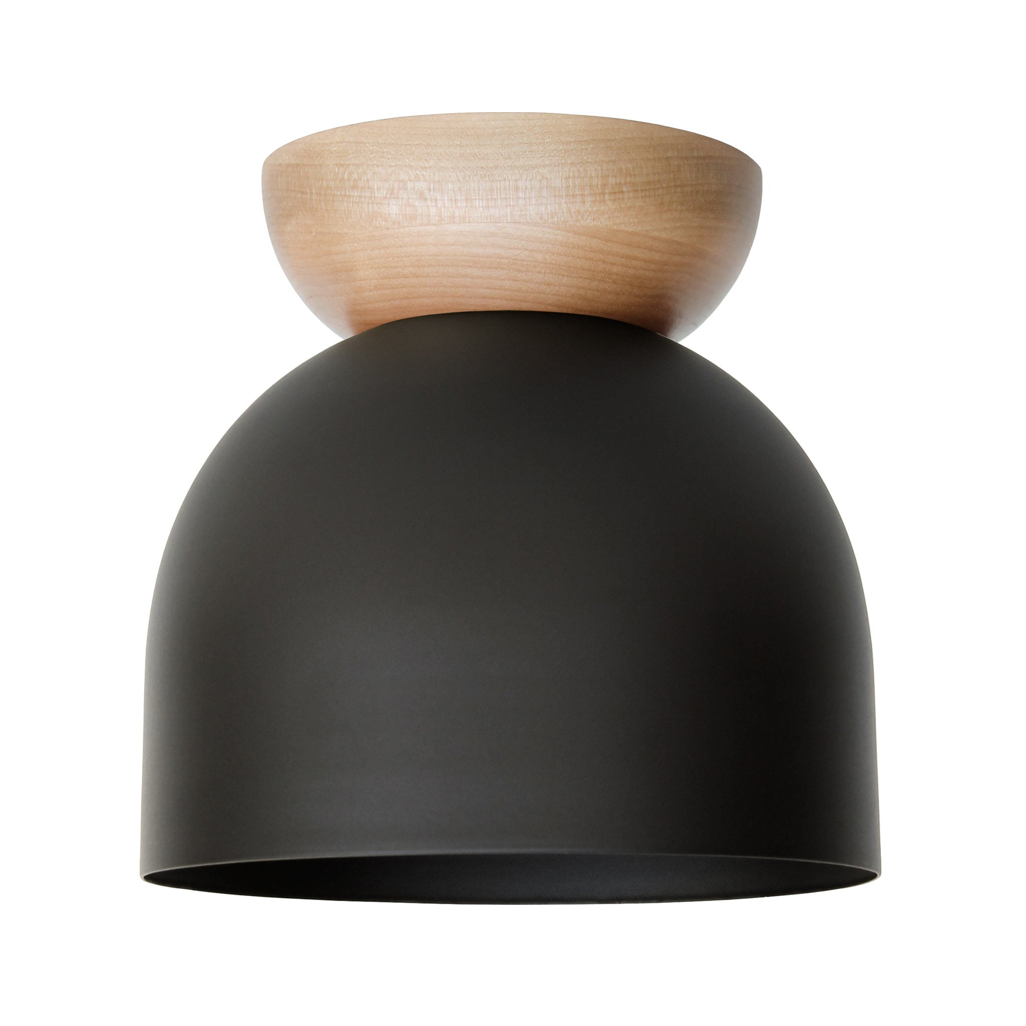 Amélie Surface 8" shown in Matte Black with a Maple canopy