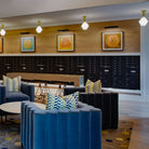 Aurora Surface shown in Brass. Interior Design by Shah Architects. Photo by Richard Leo Johnson