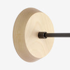 Mounting canopy shown in Maple with a Graphite Patina arm