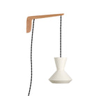 Bobbie Swing shown in Natural White Glaze with Maple wood and Black Twist cord