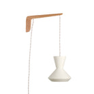 Bobbie Swing shown in Natural White Glaze with Maple wood and White Twist cord