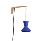 Bobbie Swing shown in Cobalt Blue Glaze with Maple wood and Black Twist cord