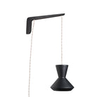 Bobbie Swing shown in Eclipse Black Glaze with Black Stained wood finish and White Twist cord