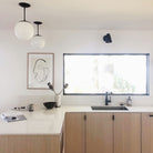 Wildwood shown in Matte Black. Interior Design by Courtney Nye Design