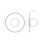 A Technical Drawing Of The Ella Wall Sconce