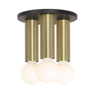 Fjord 3 Surface shown in Matte Black with Brass