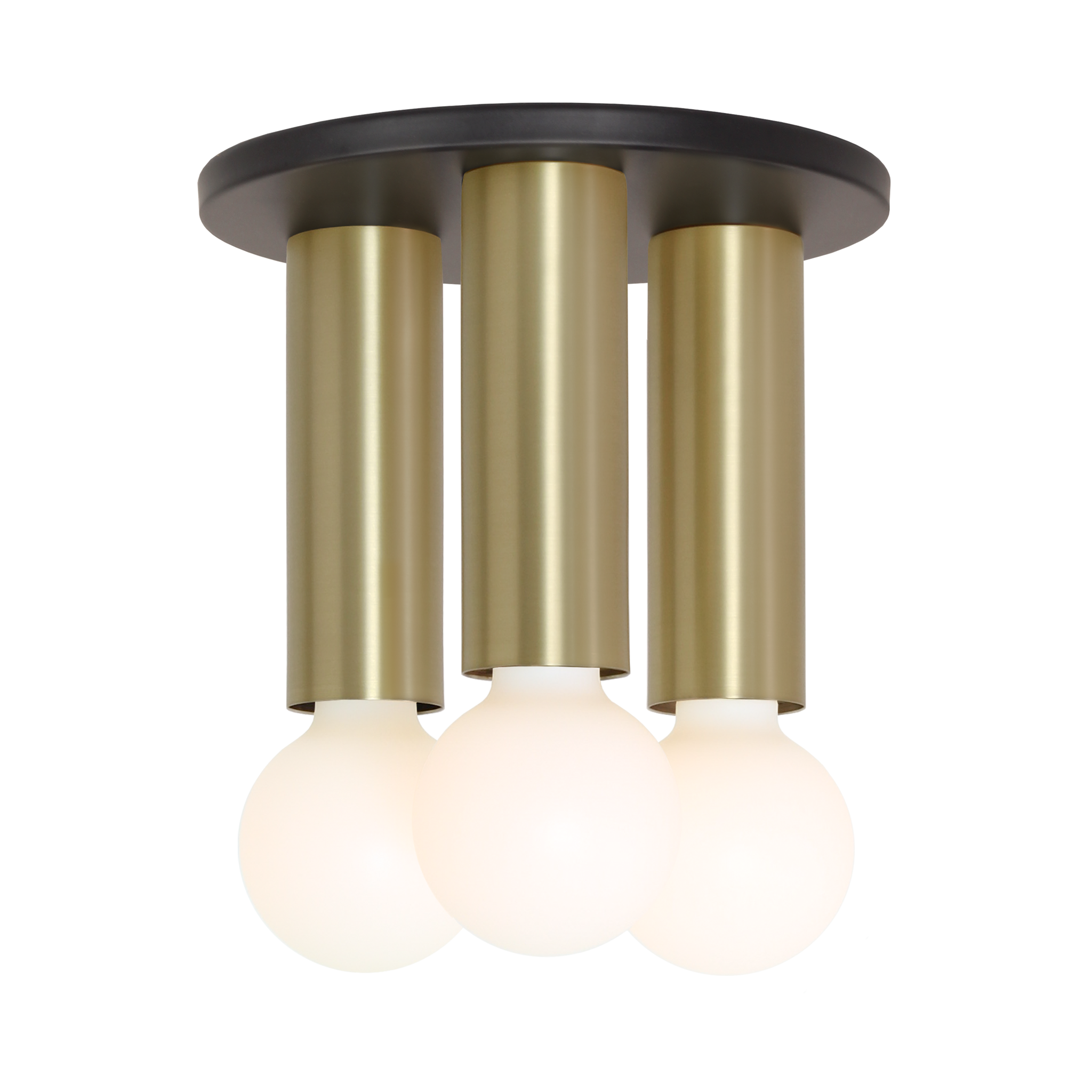 Fjord 3 Surface shown in Matte Black with Brass