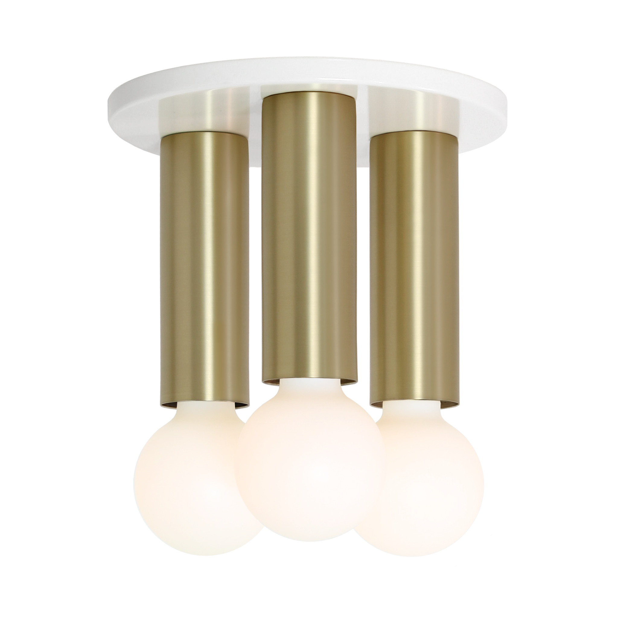 Fjord 3 Surface shown in White with Brass