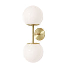 Juno 8" shown in Brass with Opal 8" globes