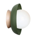 Lexi Small 5" shown in Secret Garden Green with a Maple Wood Canopy