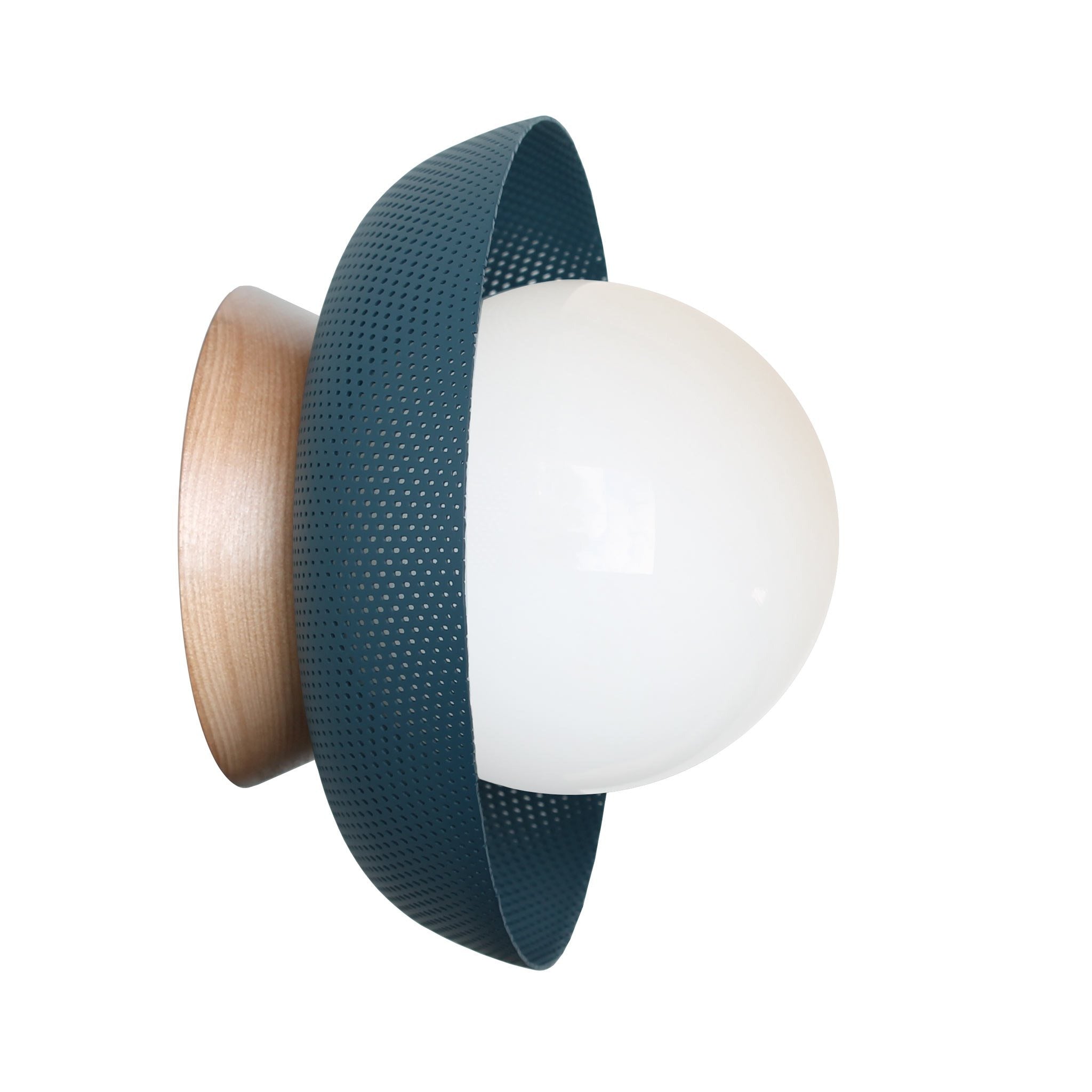 Lexi Small 5" shown in Ocean Blue with a Maple Wood Canopy