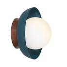 Lexi Small 5" shown in Ocean Blue with a Walnut Wood Canopy