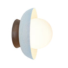 Lexi Small 5" shown in White with a Walnut Wood Canopy