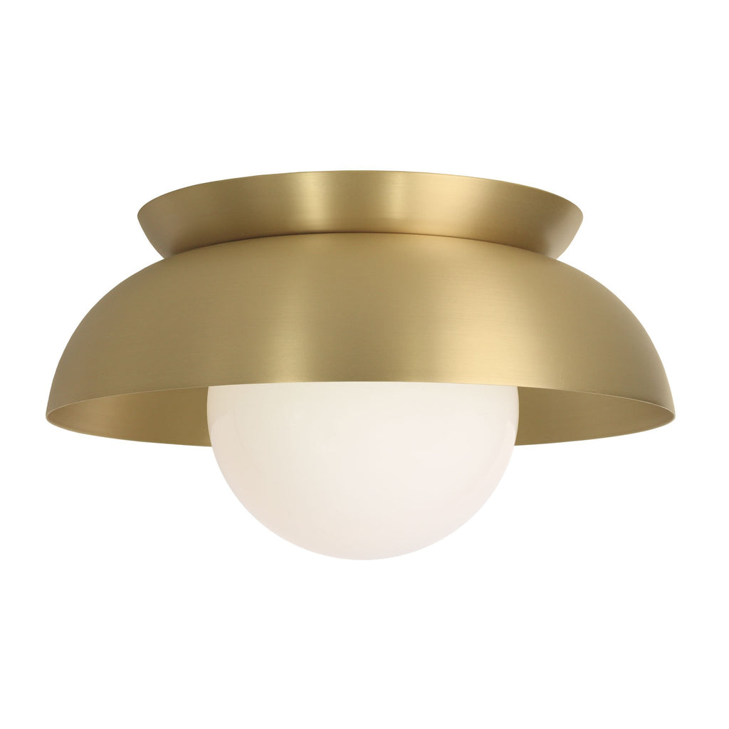 Lexi Large 6” shown with a Solid shade in Brass and Brass canopy.