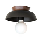 Lucia shown in Matte Black with Maple canopy