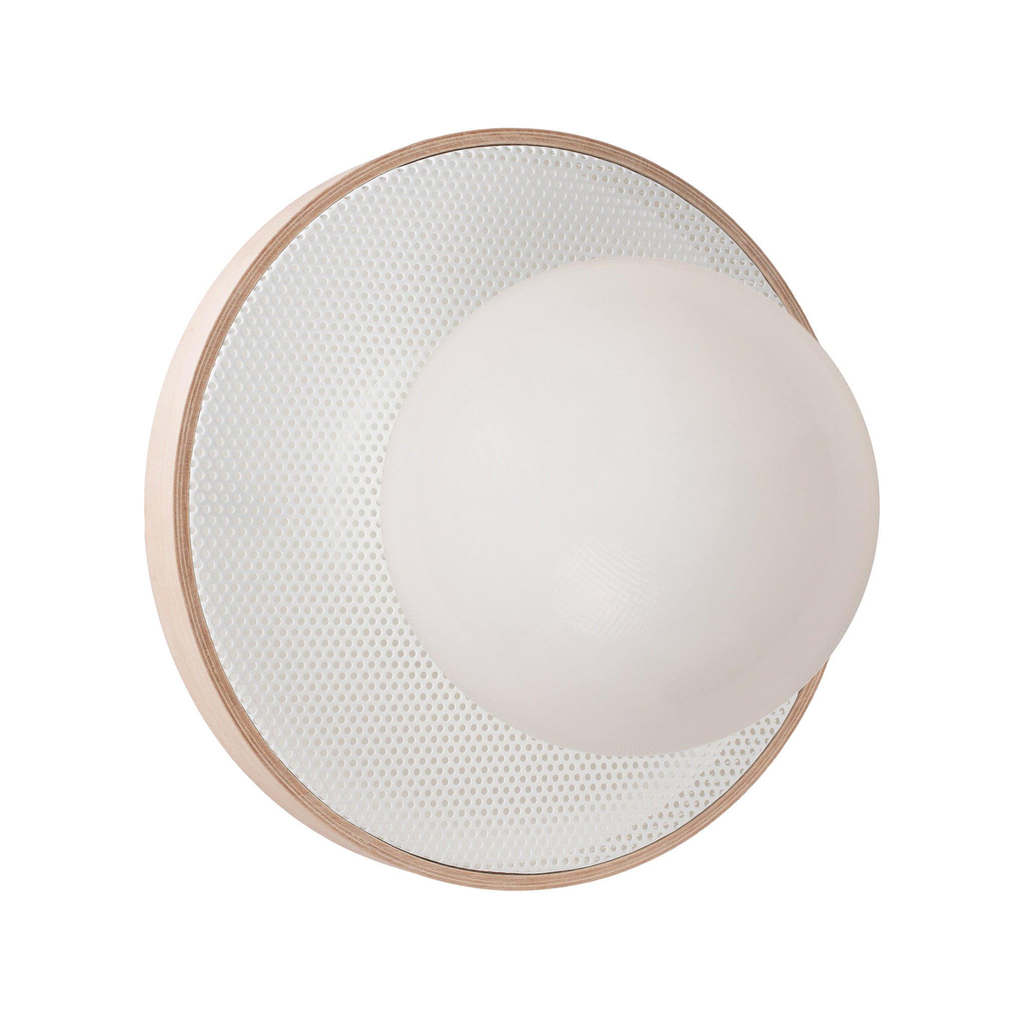 Otti 10" shown in White with Maple Wood Finish