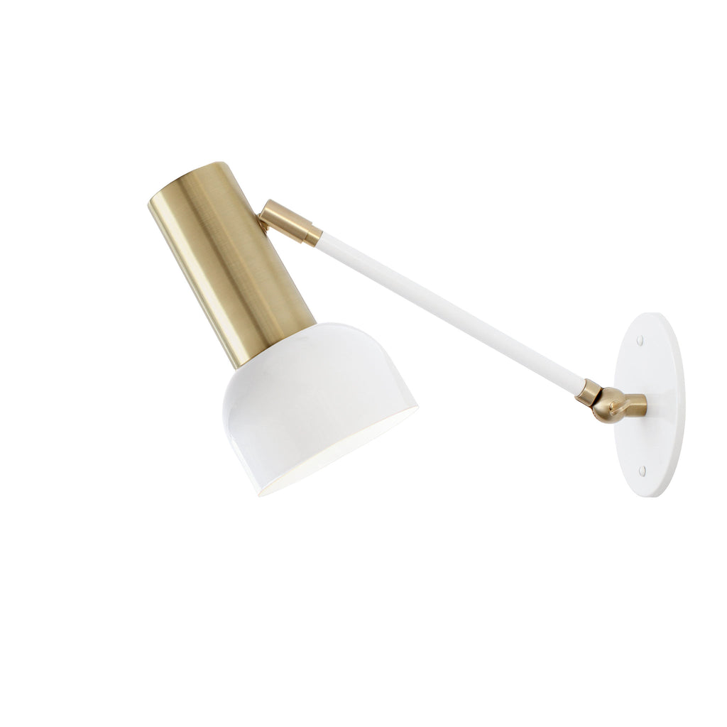 Scout Single Articulated shown in White with Brass Accents.