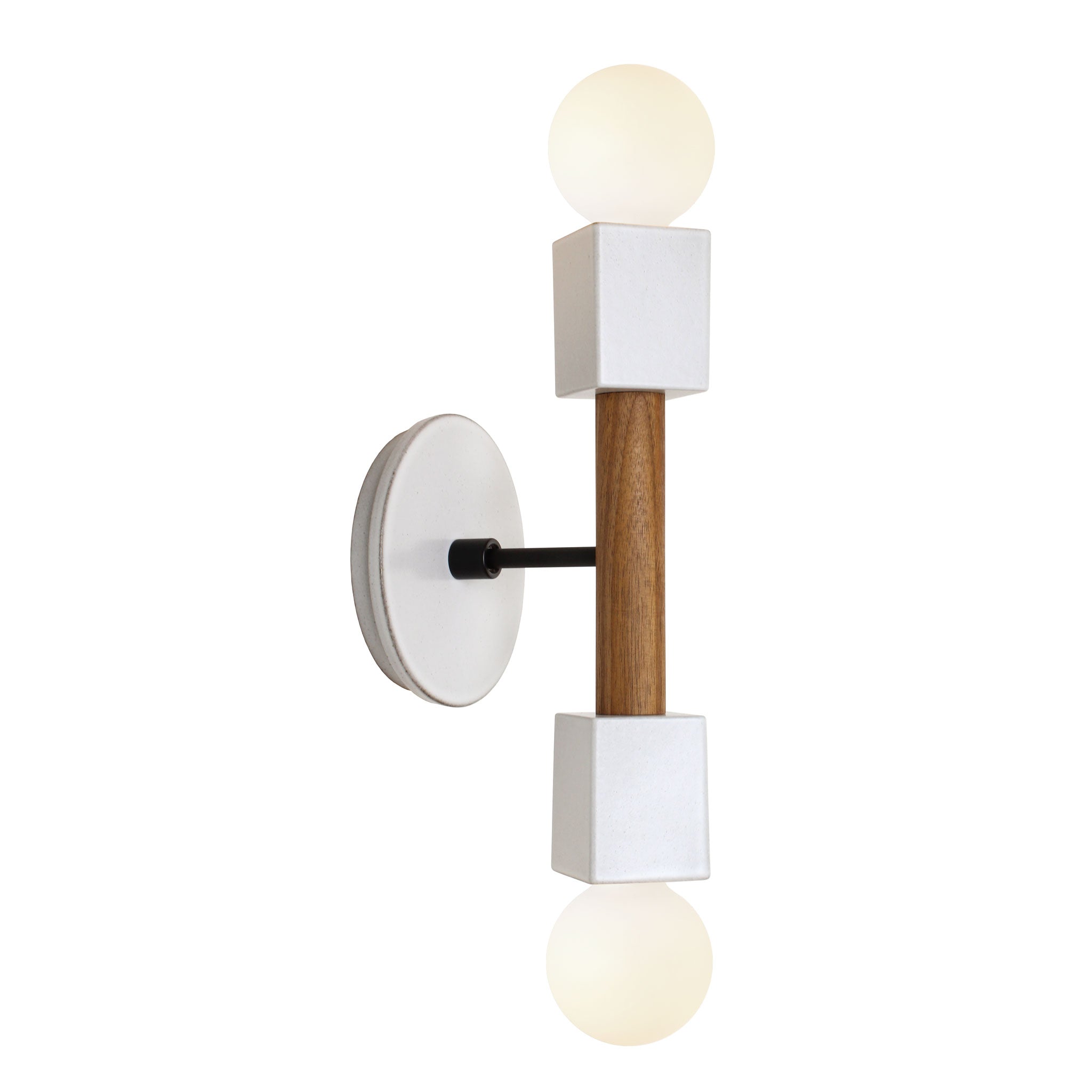 Stanton shown in Walnut with a Swift canopy pattern in Brownstone White Ceramic