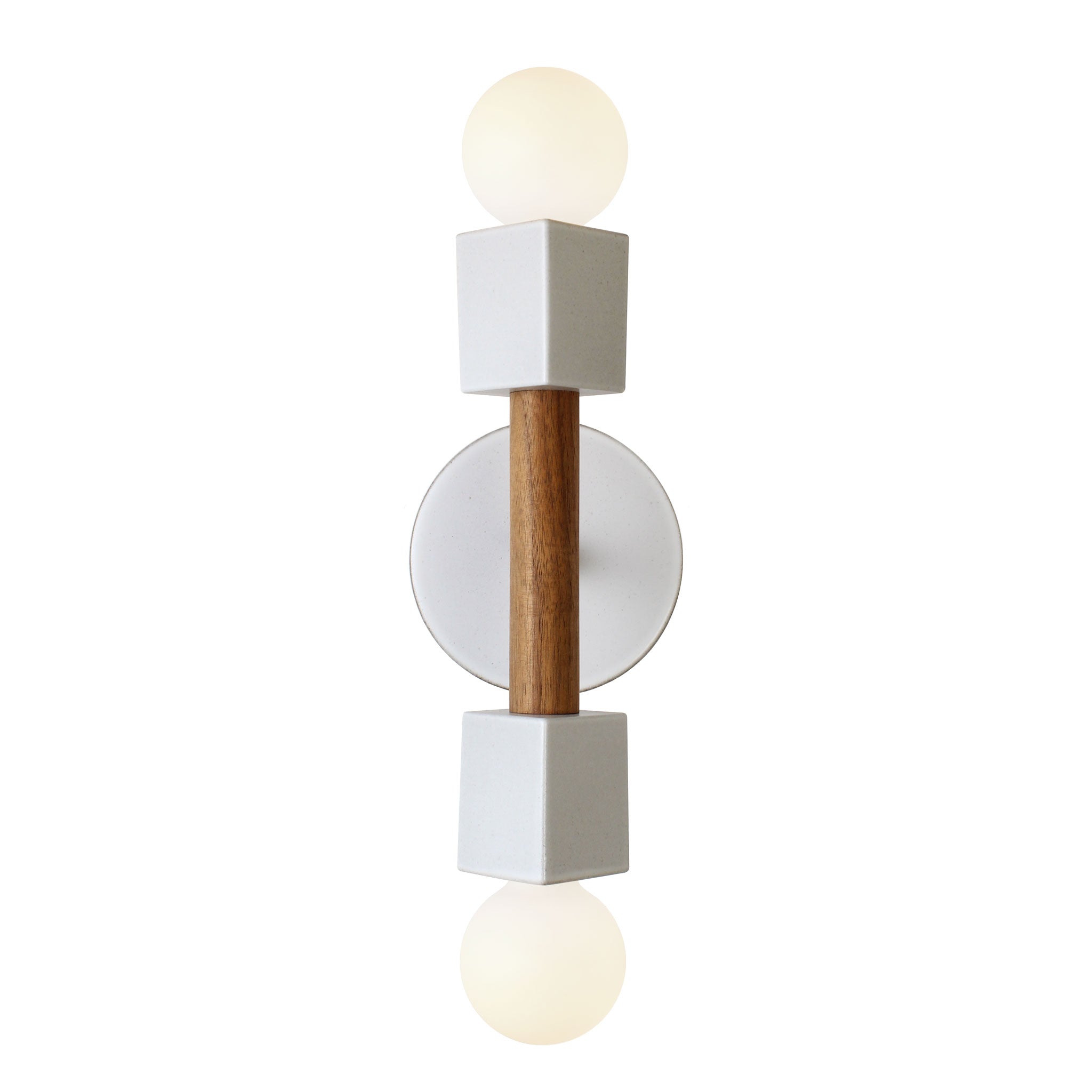 Stanton shown in Walnut with a Swift canopy pattern in Brownstone White Ceramic