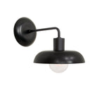 Terra Sconce shown in Eclipse Black Glaze ceramic finish with Matte Black metal