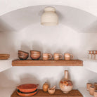 Terra Surface shown in Bone ceramic. The Posada Inn design by Joshua Tree House