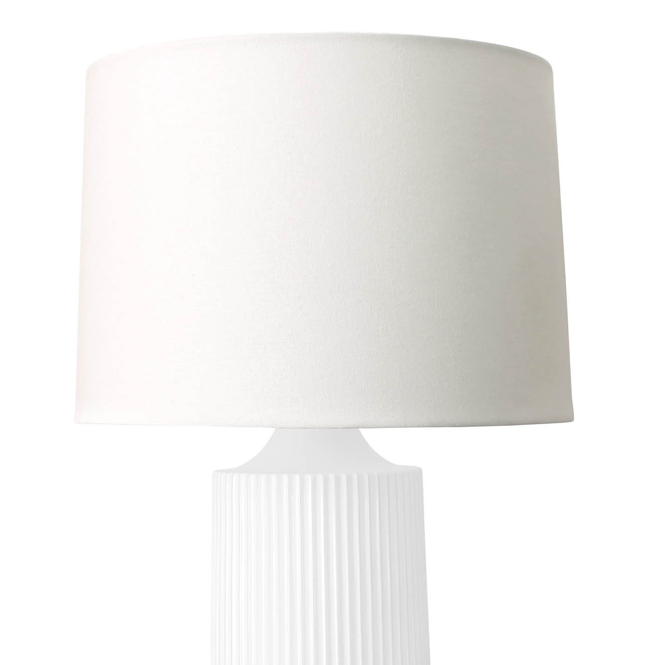 Tumwater Lamp shown with a 14" Round Linen Shade Replacement.