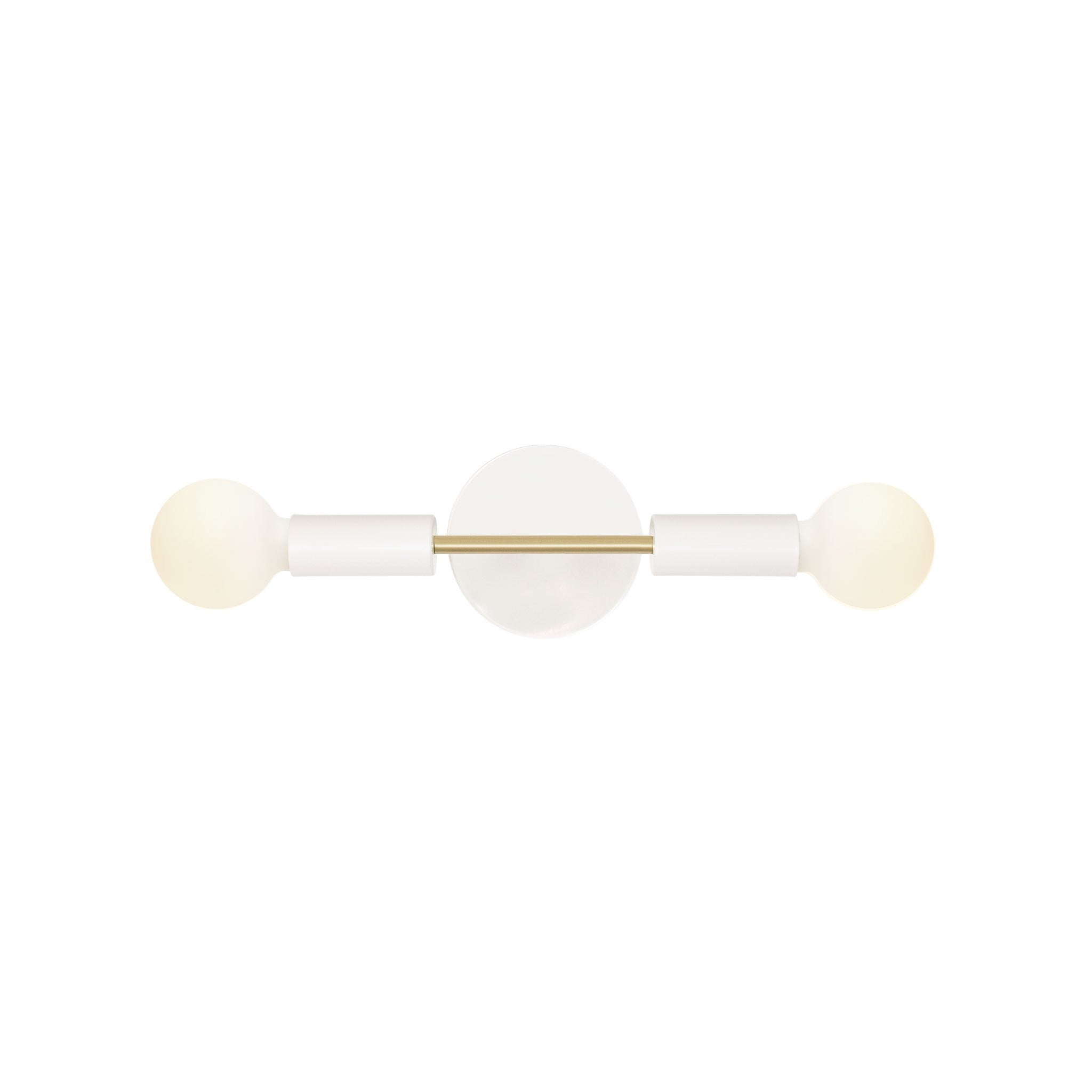 Venus Mini shown in White with Brass